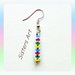 Orecchini "Tubino color" realizzati con perline Miyuki delica