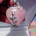 Collana donna con ciondolo pendente cuore in vero quarzo rosa naturale chakra cristalloterapia