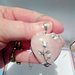 Collana donna con ciondolo pendente cuore in vero quarzo rosa naturale chakra cristalloterapia