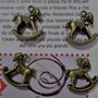 Charm ciondolo 'Cavallo a Dondolo' in ottone