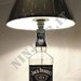 Lampada da tavolo bottiglia Whiskey Jack Daniel's Daniels idea regalo riciclo creativo riuso arredo design
