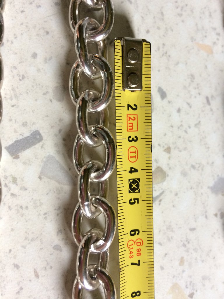 Catena In Metallo Zincata 15m X 3mm Per Appendere Altalene, Lampade E Cancelli – Resistente E Antiruggine