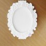 CORNICE OVALE  in gesso per cammeo  per bomboniera Arredamento, decorazioni, portafotografie Cresima, Battesimo, Comunione, Matrimonio, Natale - Idea Regalo