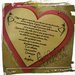 Targhetta cuore in legno con incisione personalizzata