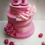 Torta scenografica rosa