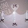 Copritermosifone shabby con pois 