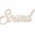 Scritta in legno sound