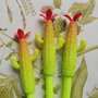 Penne gel a forma di cactus con fiore pn75