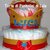 Torta di Pannolini Pampers Corona grande Re Regina principe principessa + nome idea regalo utile nascita battesimo