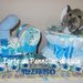 Torta di Pannolini Pampers Treno trenino + peluche idea regalo nascita battesimo baby shower