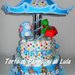 Torta di Pannolini Pampers GEMELLI Giostra grande carosello carillon - idea regalo nascita battesimo baby shower