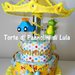 Torta di Pannolini Pampers GEMELLI Giostra grande carosello carillon - idea regalo nascita battesimo baby shower