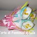 Torta di Pannolini Pampers Bouquet mazzo di Fiori + BAVAGLINO- idea regalo, originale ed utile, per nascite battesimi