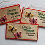 3 Targhette Carta - Grazie Maestra