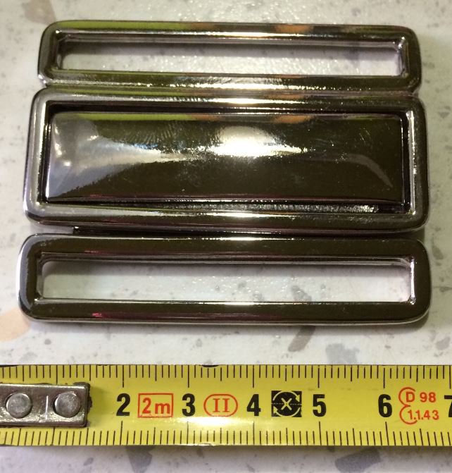 50 Tiranti Per Cerniera Metallici #5 Color Canna Di Fucile - Ricambi Per Cerniere Nylon, Per Borse E Lavori Di Cucito