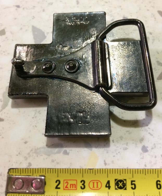 Fibbia Tri-Glide Per Dungaree Con Bottoni Jeans Giacche Borse - Foto 9