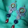 ORECCHINI IN SOUTACHE, AZALEA