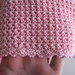 Cuffia cuffietta neonata uncinetto cotone rosa