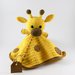 Copertina Doudou giraffa giallo e marrone