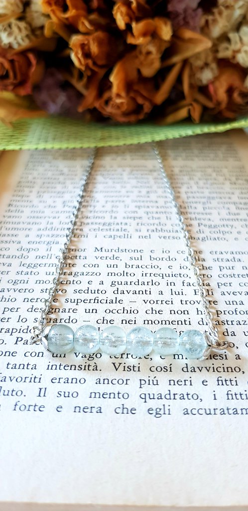 Collana Lariat Lia Sophia In Abalone E Perle Di Vetro, Modello Nettuno/Song Of The Wind - Foto 4