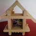 Porta foto  legno regalo creazione bastoncini misshobby.com doni e bomboniere natale