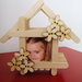 Porta foto  legno regalo creazione bastoncini misshobby.com doni e bomboniere natale