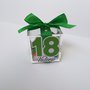 Scatolina scatola segnaposto confetti compleanno 18 anni anniversario nome festa party plexiglass