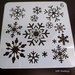 Stancil "Snowflake - Fiocco di neve" (13x13cm) (cod.3scrap)
