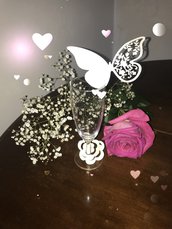 Segna bicchiere a farfalla