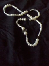 collana feltro e perle
