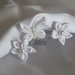 Forcine per capelli sposa colore bianco con fiori e farfalla