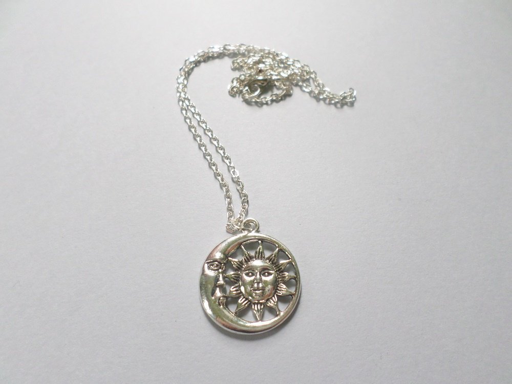 REDSUN Collana Yin Yang Sole E Luna In Argento Sterling 925 – Ciondolo Montagna E Mare Per Coppia – 2 Pezzi – Gioielli BFF