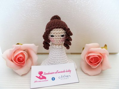 Bomboniera Segnaposto Matrimonio Sposini Amigurumi Feste Bombo Su Misshobby