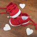 Scarpine tennis rosse neonato/bambino fatte a mano - uncinetto - cotone