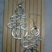 orecchini in alluminio argentato lavorazione wire