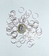 M*  600 Anellini apribili colore argento per bigiotteria 9mm 