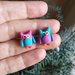 Orecchini gufi da lobo in fimo, handmade Gufi kawaii miniature idee regalo amica regalo per gli amanti degli animali, orecchini bambina