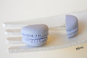 Orecchini a lobo Macaron lilla - Miniature in fimo - Gioielli cibo in miniatura - Orecchini artigianali macaron - Idea regalo macaron