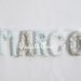 Una ghirlanda di lettere di stoffa imbottite per Marco: un'idea regalo per festeggiare la sua nascita, battesimo, compleanno decorando la sua cameretta con il suo nome!
