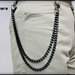 Catena decorativa per pantaloni uomo, doppia catena nera diamantata cm.55