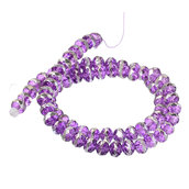 Perle perline tonde sfaccettate 8 mm VIOLA decorazioni bigiotteria eventi Matrimonio Accessori orecchini, bracciale 