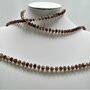 COLLANA LONGUETTE IN PIETRA DI LUNA BROWN E ARGENTO