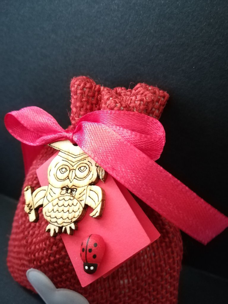 Set Bomboniere Laurea 12 Pezzi - Sacchetti Juta, Gufetti, Confetti E Bigliettini Per Festa - Foto 3