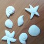 MINI Gessetti artigianali del MARE,  Marini Stella Marina, Conchiglia ecc per  Bomboniera Compleanno, Comunione, Cresima, Matrimonio, Segnaposto , laurea, nascita, battesimo, 18 anni