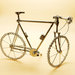 Bicicletta grande da corsa in acciaio misure 30x18 cm       bicicletta bici corsa scultura bici bici corsa acciaio bici viti bici riciclato
