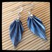 Orecchini Origami Blue Leaf