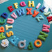    alfabeto di feltro con calamite - lettere - gioco creativo - imparare giocando