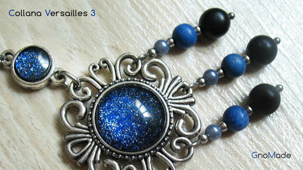 Tata Gisèle Cordino Intrecciato In Tessuto Nero Con Chiusura In Argento 925 - Scegli La Lunghezza (42-60 Cm)