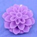 3*10 cabochon decorativi in resina a forma di fiore lilla/Viola  Dimensioni: 16 x 8 mm