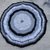 Tappeto artigianale rotondo tappetino bianco grigio nero, diametro 62cm, ottimo come copertina per animali o in bagno 